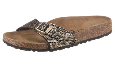 Birkenstock Pantolette »Madrid Shiny Python«, mit vorgeformtem Fußbett, Schuhweite:... kaufen