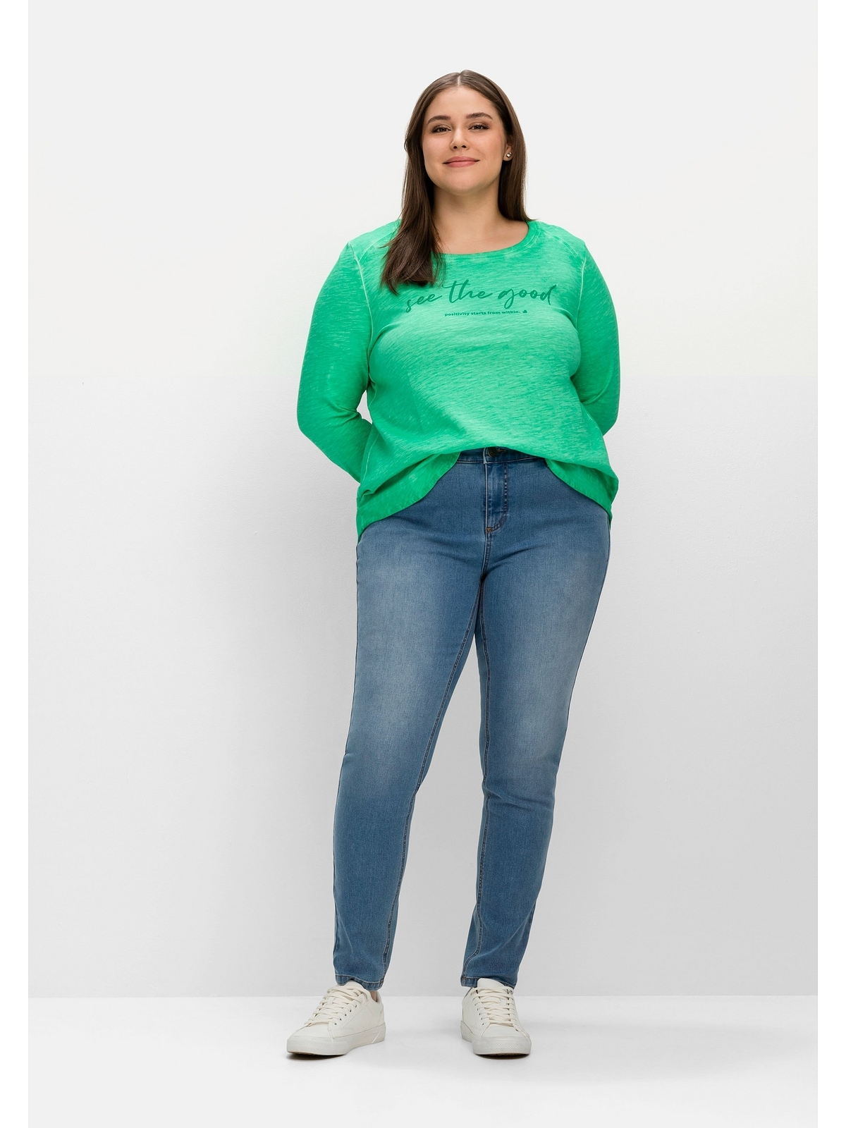 Sheego Stretch-Jeans »Große Größen«, und für Beine mehr schmale shoppen Bauch sehr