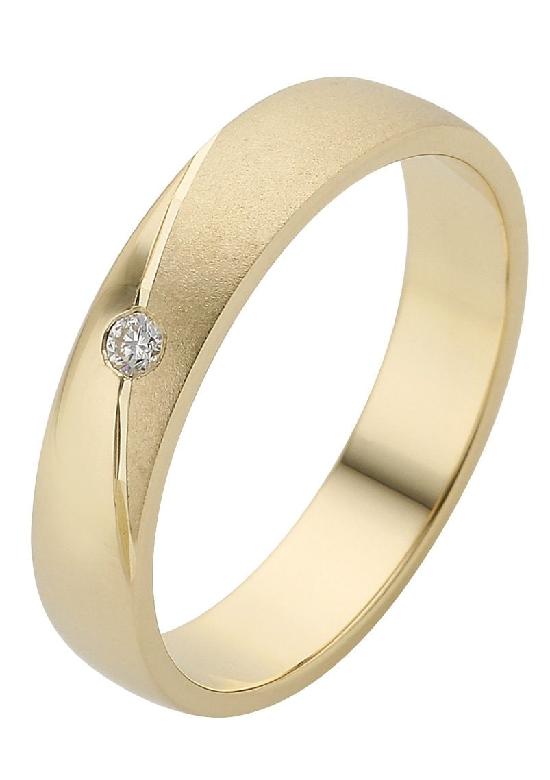 Firetti Trauring »Schmuck Geschenk Gold Ehering Germany o. 375 Brillant/Diamant I\'m Hochzeit - \