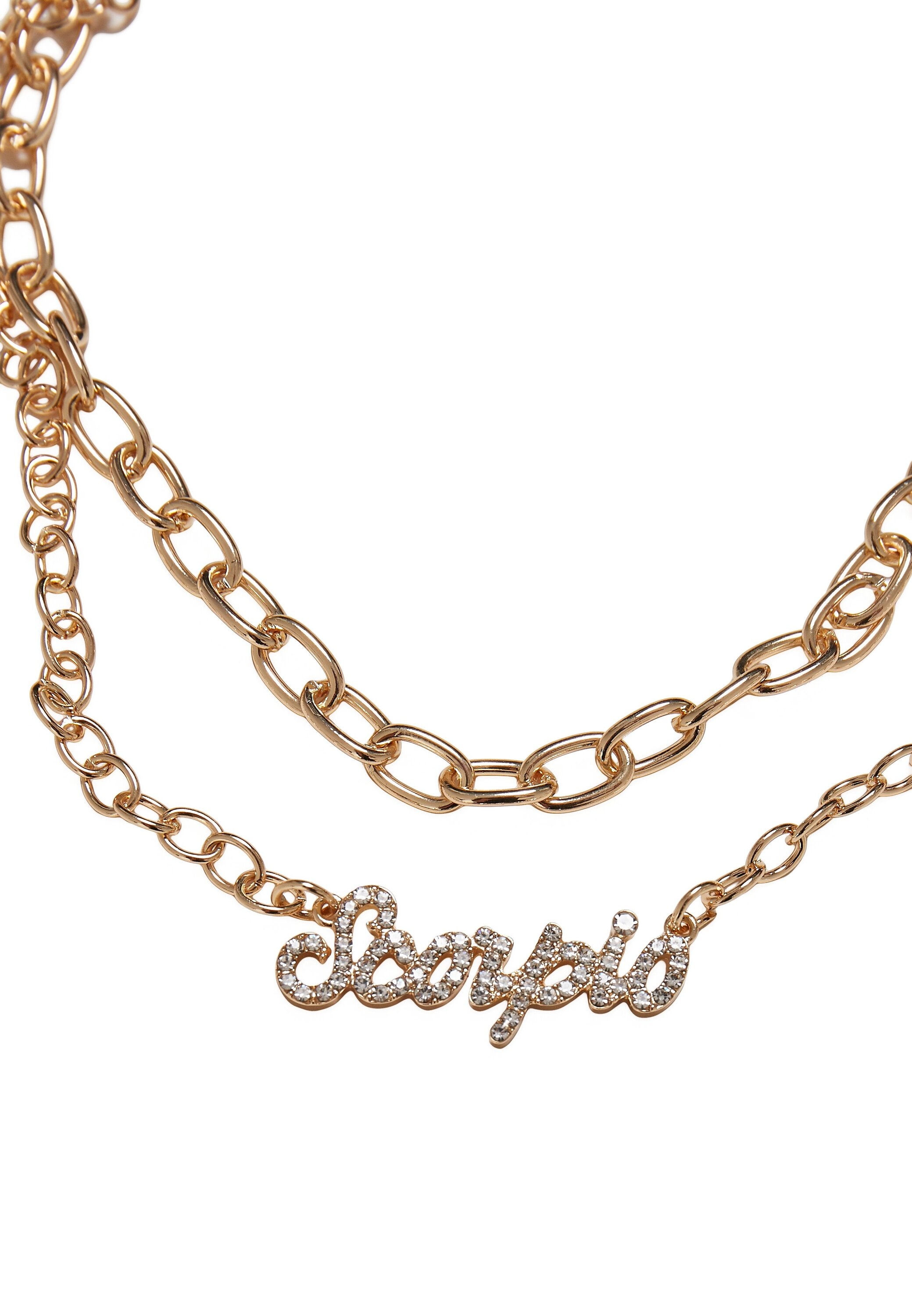 URBAN CLASSICS Edelstahlkette »Accessoires walking | Necklace« Onlineshop Golden I\'m Zodiac im Diamond