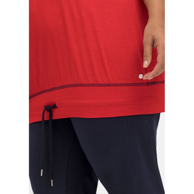 Sheego T-Shirt »Große Größen«, mit Kapuze und Saumbund bestellen