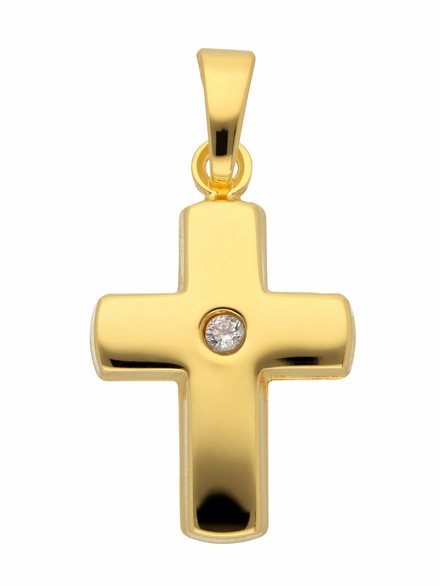 Adelia´s Kettenanhänger »333 Gold Kreuz Anhänger mit Zirkonia«, mit Zirkonia  Goldschmuck für Damen & Herren kaufen | I\'m walking