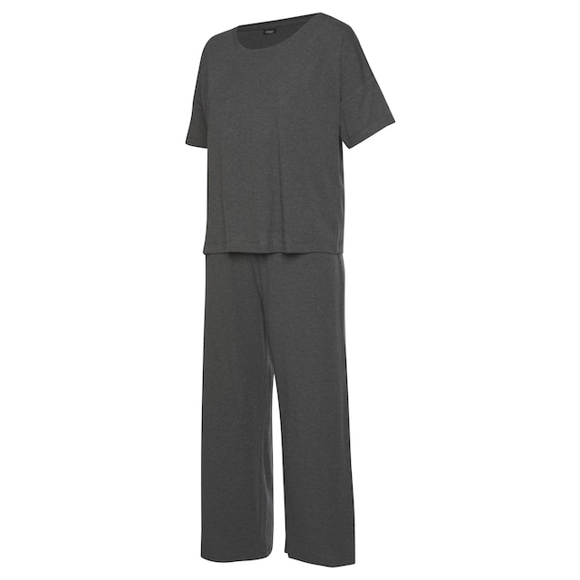 Vivance Dreams Pyjama, (2 tlg., 1 Stück), in weicher Ripp-Qualität & Wäsche  auf Rechnung bestellen
