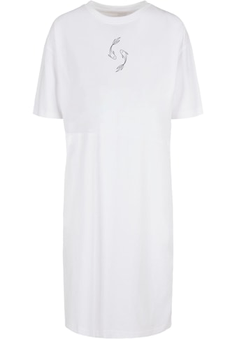 Stillkleid »Damen Ladies Spring - Yin & Jang Fish Oversized Slit Tee Dress«, (1 tlg.)