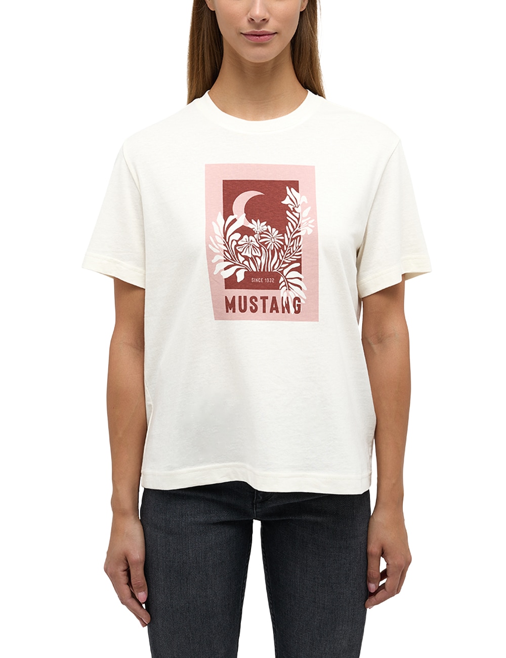 MUSTANG Kurzarmshirt »Mustang online T-Shirt walking Print-Shirt« | I\'m