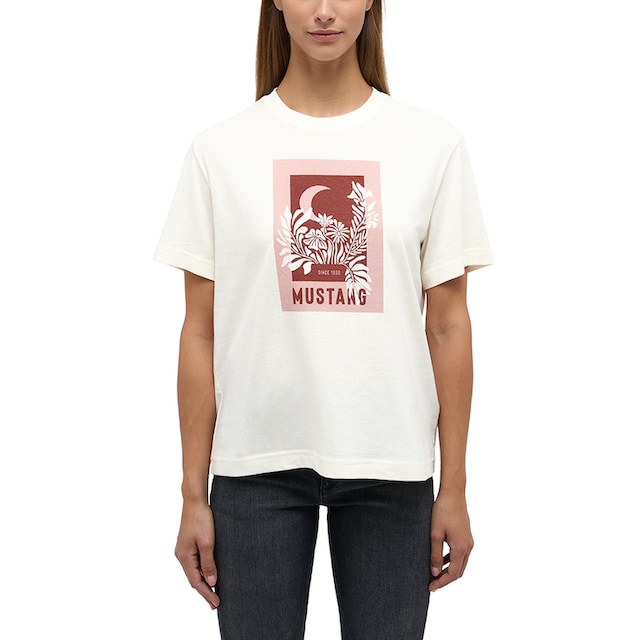 MUSTANG Kurzarmshirt »Mustang T-Shirt Print-Shirt« online | I\'m walking