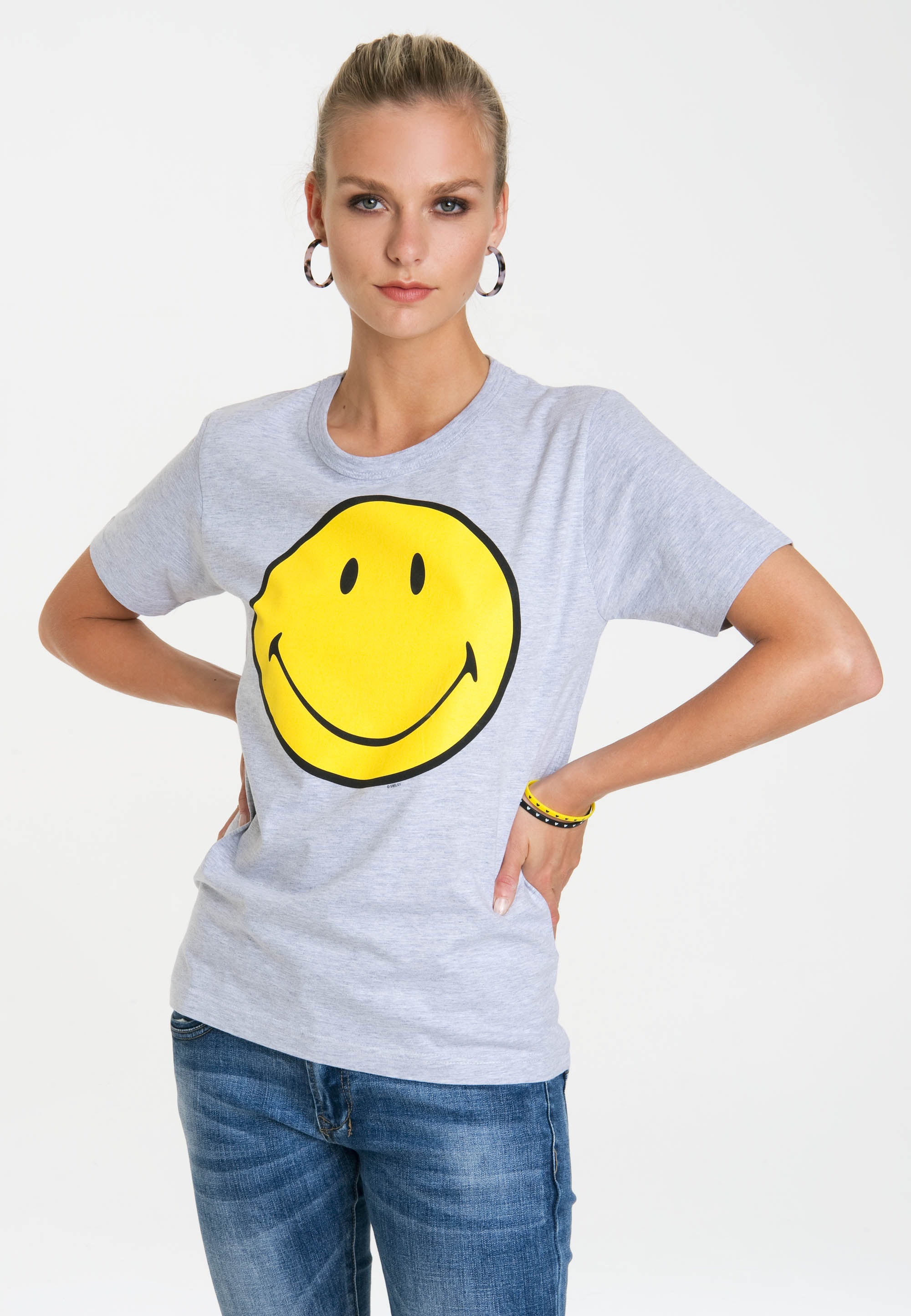 walking T-Shirt LOGOSHIRT lizenziertem mit »Smiley«, Originaldesign I\'m kaufen |