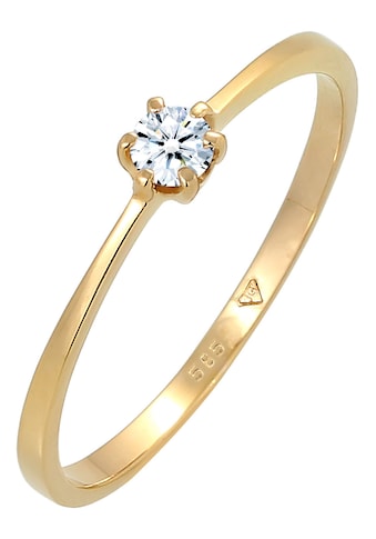 Elli DIAMONDS Diamantring »Solitär Verlobung Diamant, 0601231314« kaufen