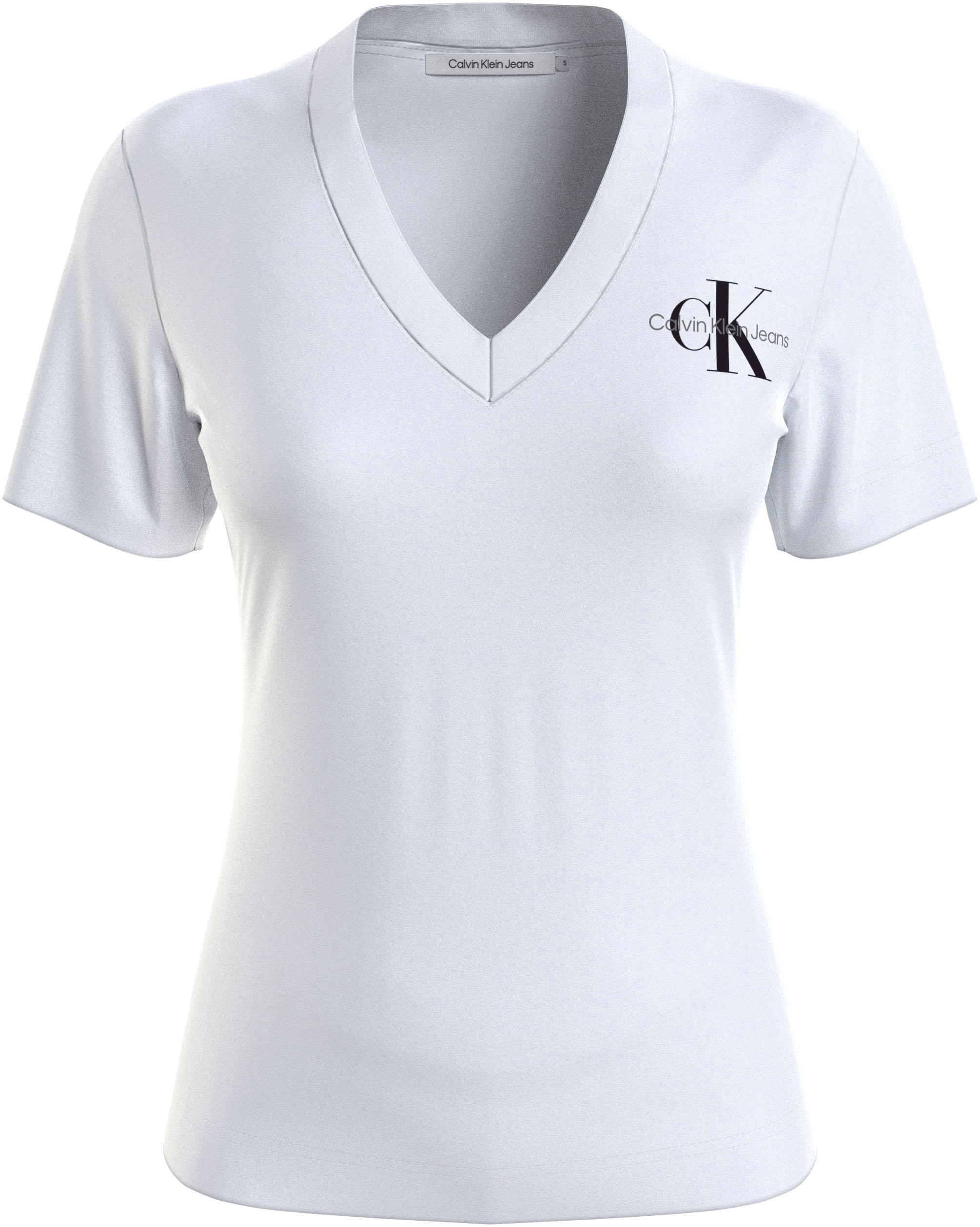 Calvin Klein Jeans V-NECK I\'m Logodruck »MONOLOGO mit walking | SLIM V-Shirt TEE«, kaufen