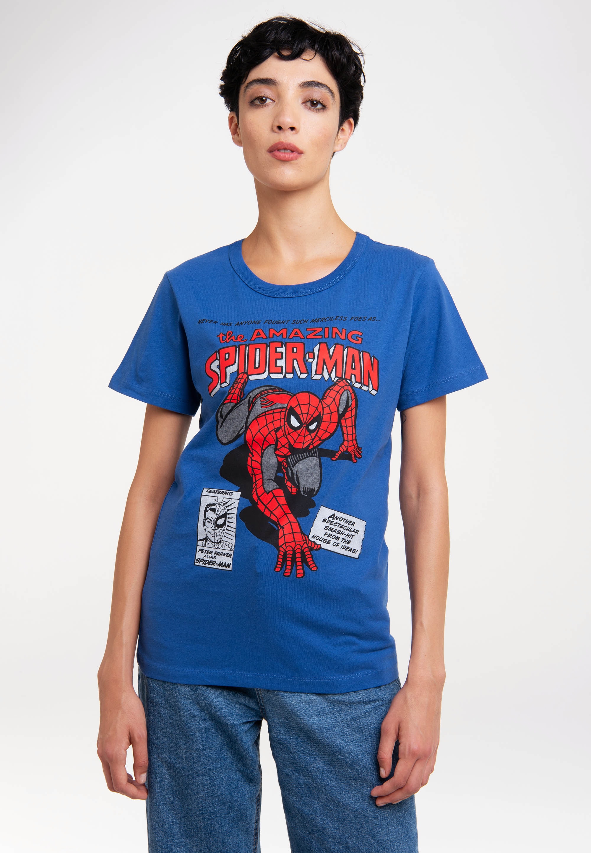 - LOGOSHIRT Merciless mit Spider-Man Foes«, T-Shirt Print »Marvel lizenziertem kaufen