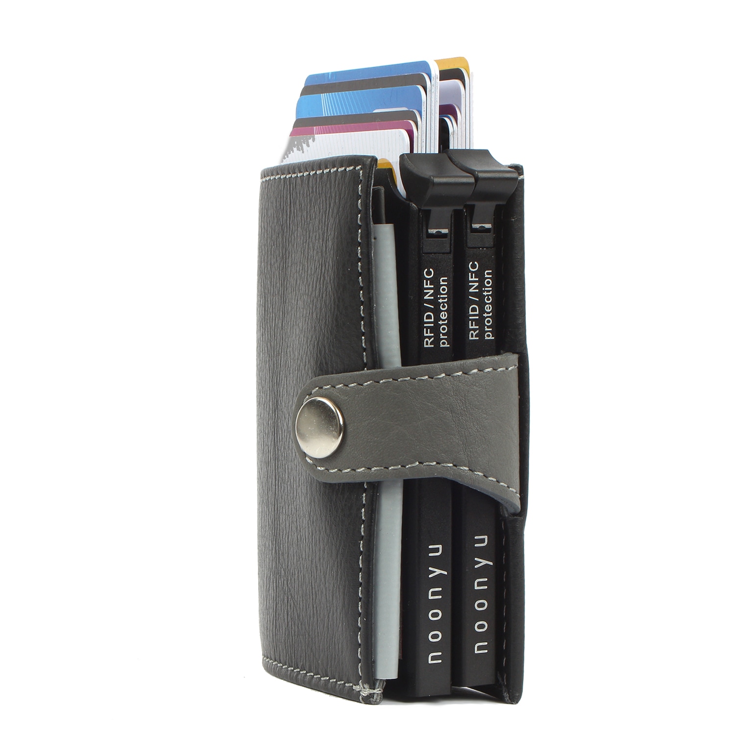 Margelisch Mini Geldbörse »noonyu double Leder kaufen Upcycling Kreditkartenbörse walking | aus I\'m leather«, RFID