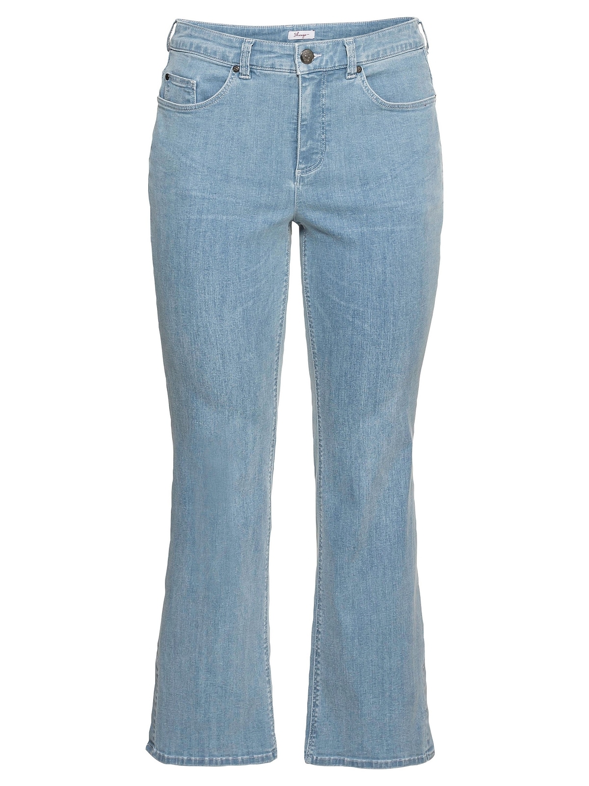 Schlitzen elastischem walking Größen«, seitlichen Bootcut-Jeans | Denim, »Große Sheego kaufen I\'m mit aus