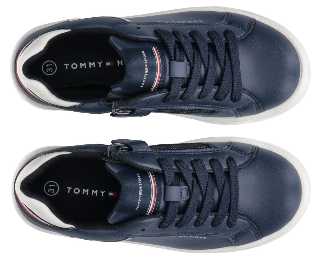 Tommy Hilfiger Sneaker »LOW Retro | die günstig Kleinen LACE-UP für SNEAKER«, CUT Look im bei
