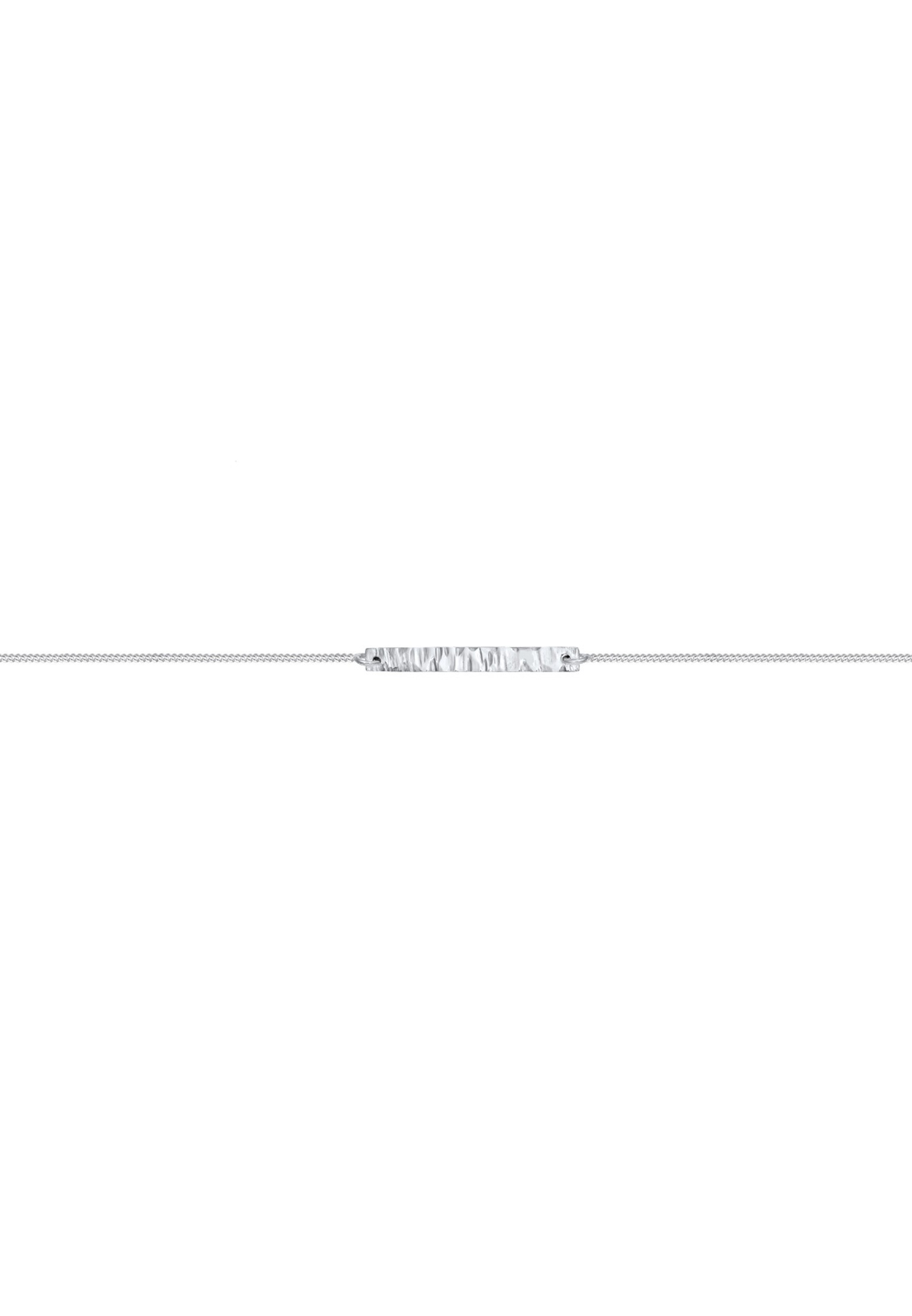 Elli Collier Choker Platte Gehämmert 925er Silber RU7153