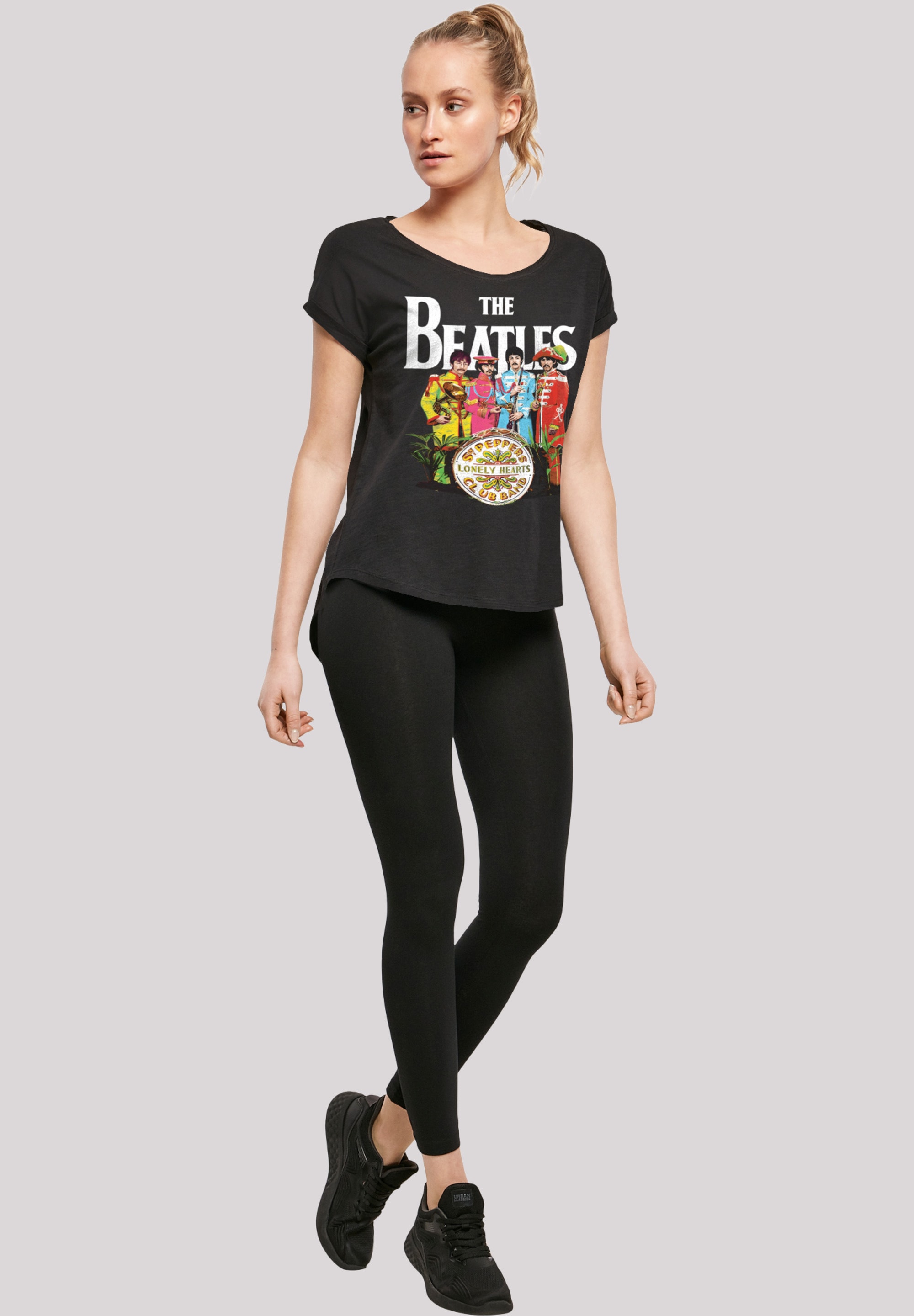 online F4NT4STIC Pepper Beatles Print Sgt T-Shirt Band Black«, »The