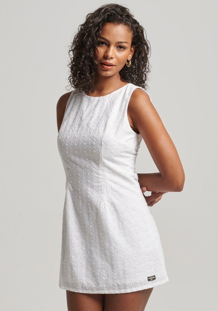 Superdry Minikleid »VINTAGE BRODERIE MINI DRESS«, Rückenfrei kaufen