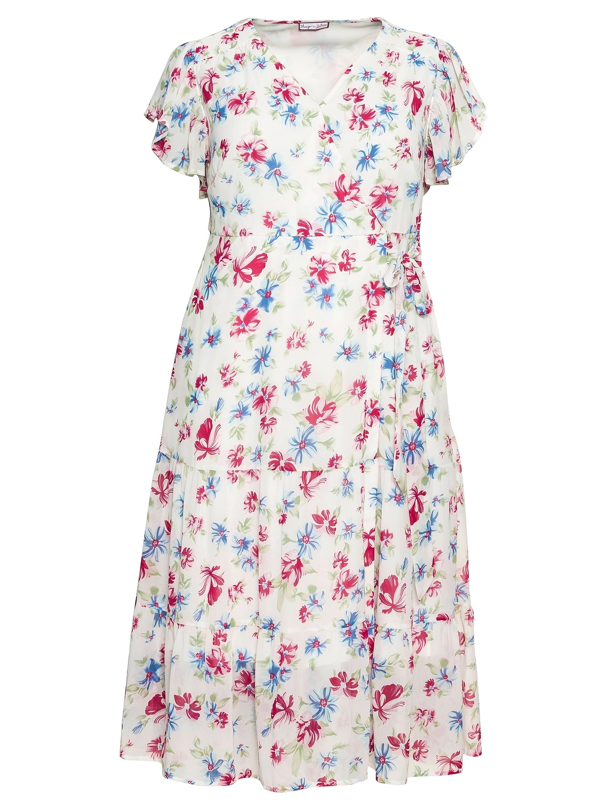 sheego by Joe Browns Chiffonkleid »Chiffonkleid«, mit Blumendruck und Bindegürtel kaufen