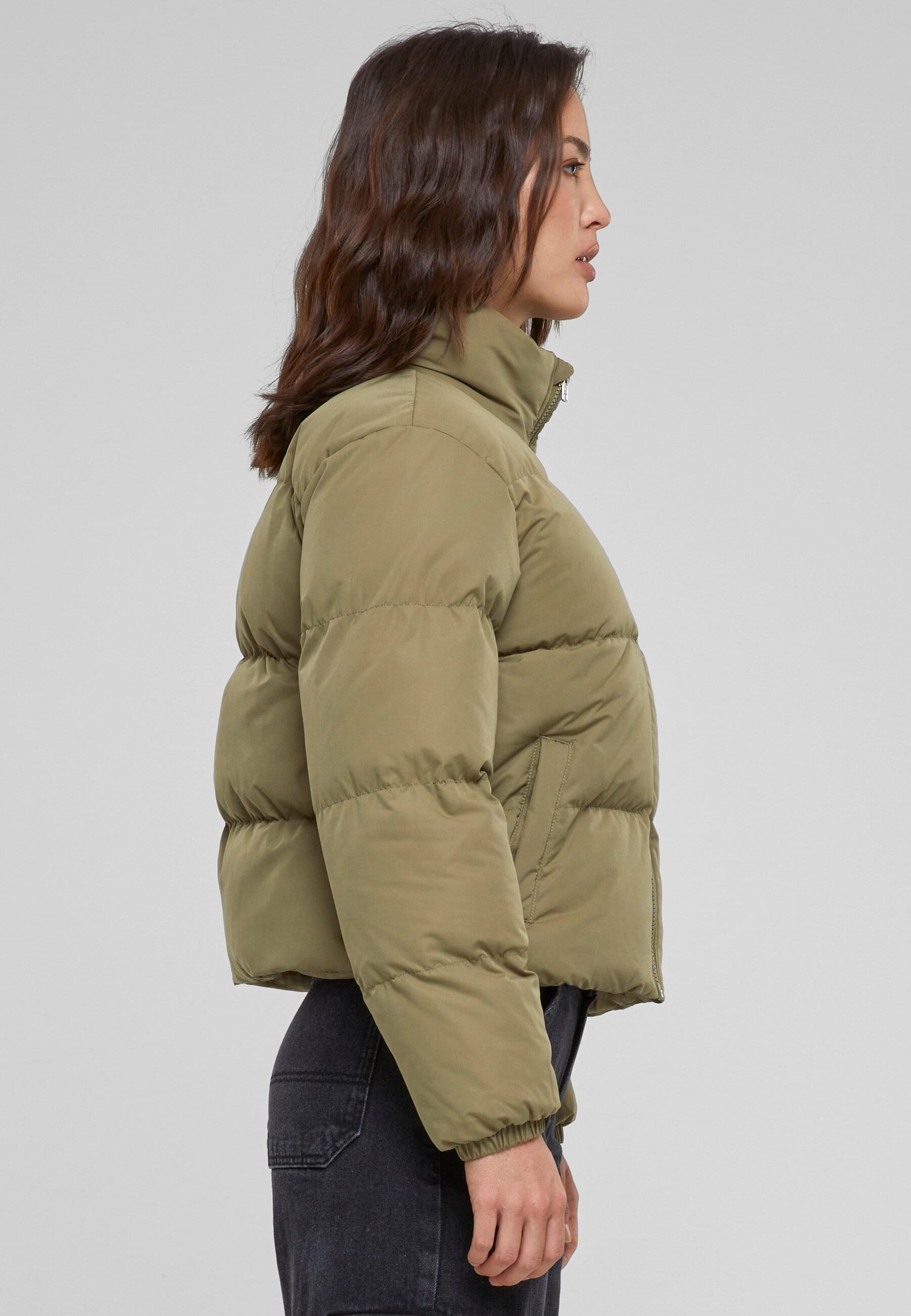 URBAN CLASSICS Winterjacke »Damen Ladies Short Peached Puffer Jacket«, (1 St.),  ohne Kapuze bestellen | I'm walking