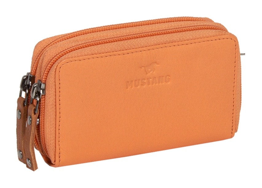 MUSTANG Geldbörse »Seattle leather wallet 2 zip top opening«, im praktischem Format kaufen