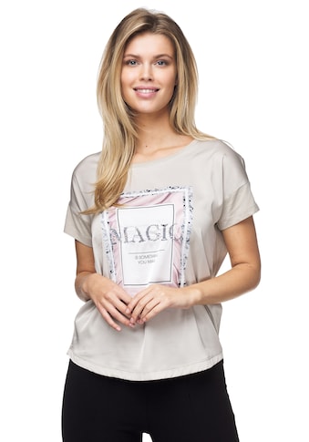 Decay T-Shirt, mit modischem Pailletten-Schriftzug kaufen