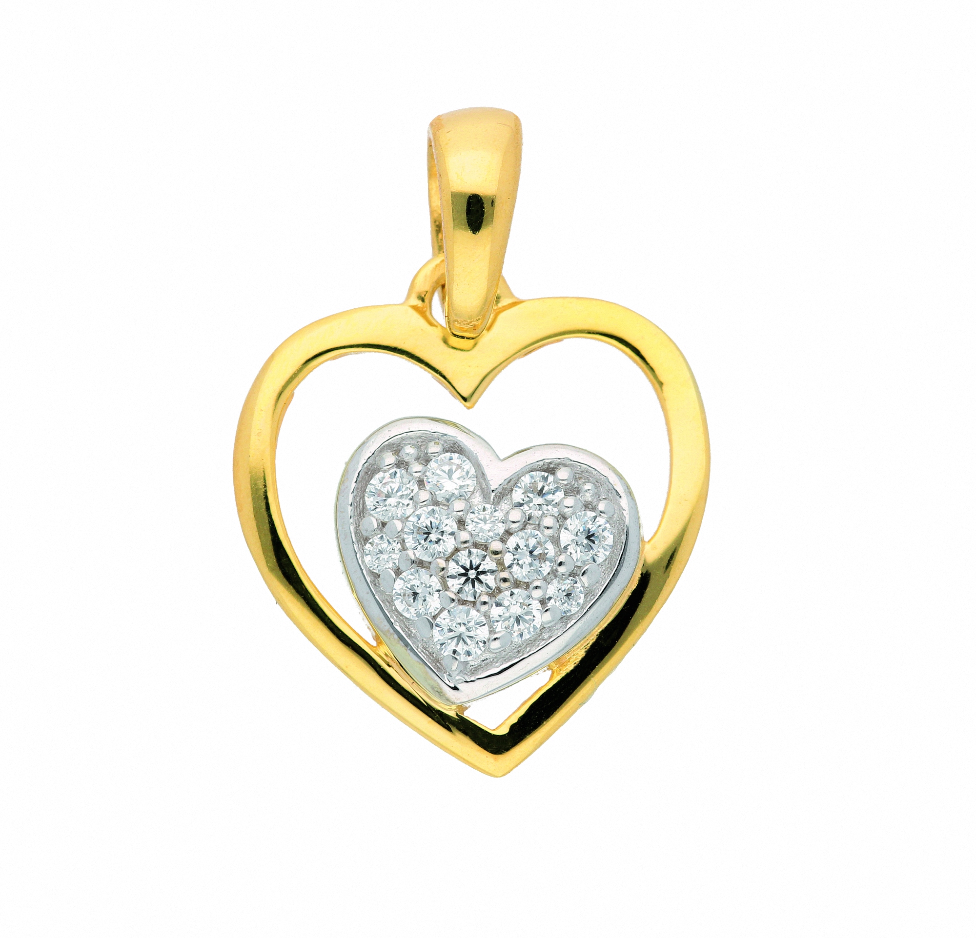 Adelia´s Kette ohne Anhänger »333 Halskette Gold Schmuckset mit I\'m bestellen - walking Herz | mit Zirkonia«, Set Anhänger