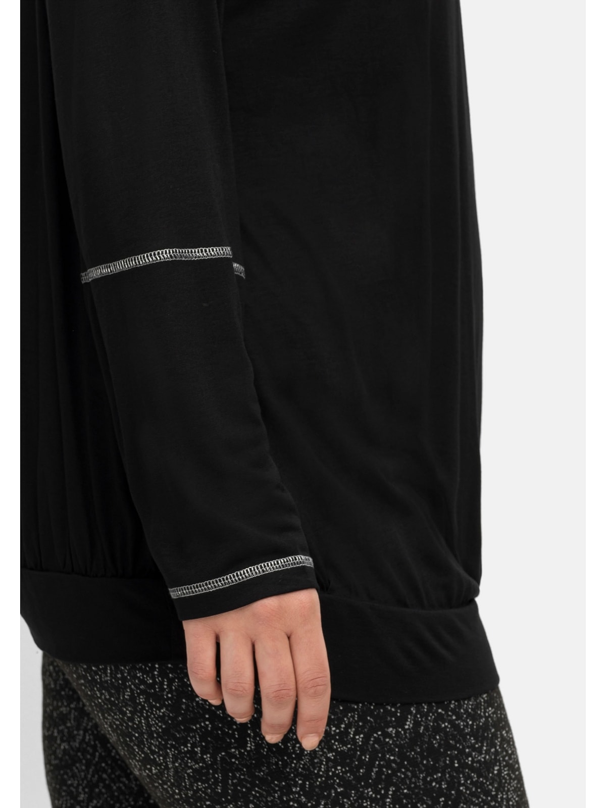 Sheego Langarmshirt »Große Größen«, mit Kontrast-Ziernähten shoppen | I\'m  walking