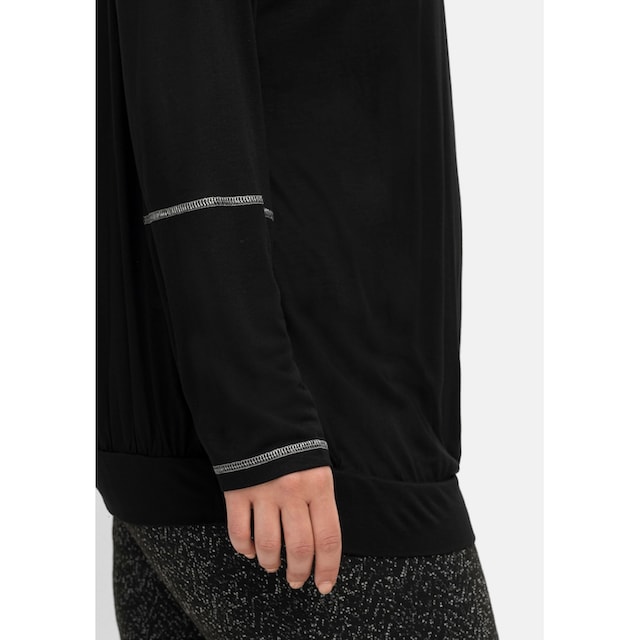 Sheego Langarmshirt »Große Größen«, mit Kontrast-Ziernähten shoppen | I\'m  walking