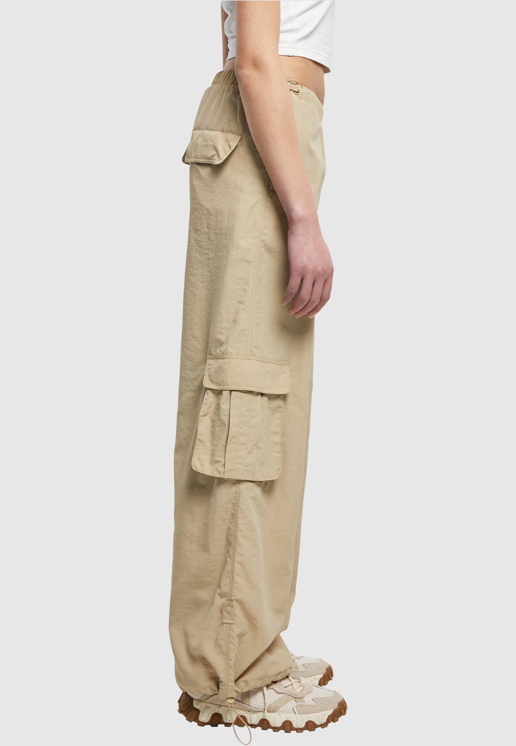 (1 Cargo URBAN tlg.) »Damen Wide Pants«, Ladies CLASSICS online Nylon Stoffhose Crinkle