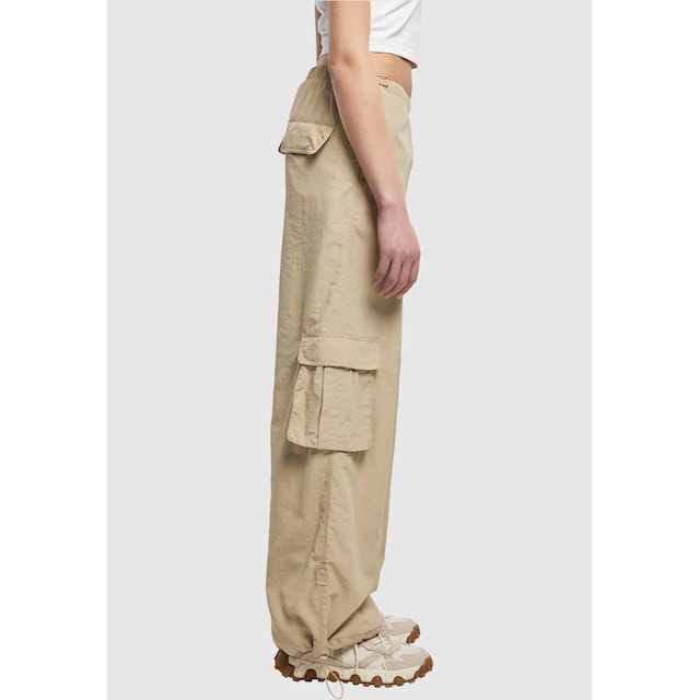 URBAN CLASSICS Stoffhose »Damen Ladies Wide Crinkle Nylon Cargo Pants«, (1  tlg.) online