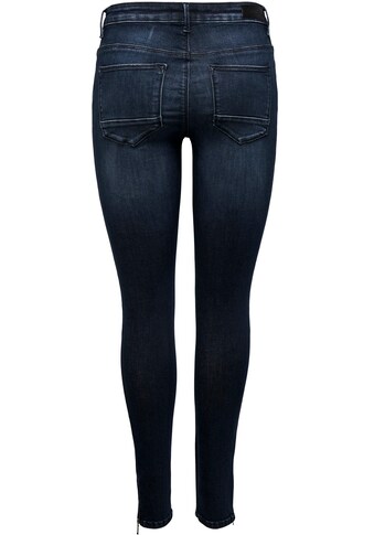 Only Skinny-fit-Jeans »ONLKENDELL LIFE REG SK ANKLE«, mit Zipper am Saum kaufen