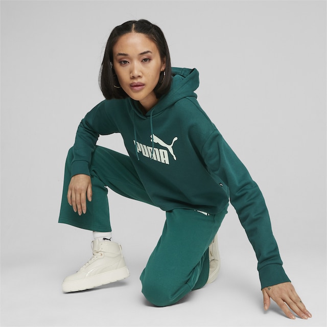 PUMA Sweatshirt »Essentials+ Cropped Logo Hoodie Damen« bestellen