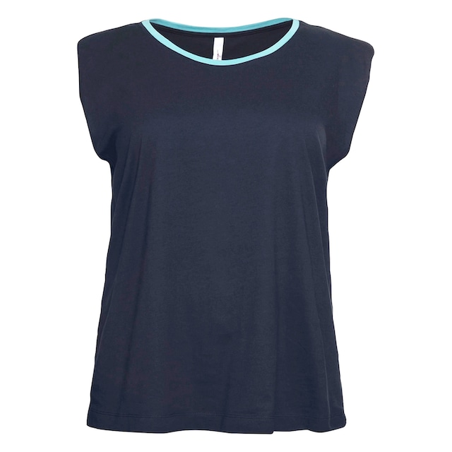 Sheego T-Shirt »Große Größen«, mit betonten Schultern kaufen | I\'m walking