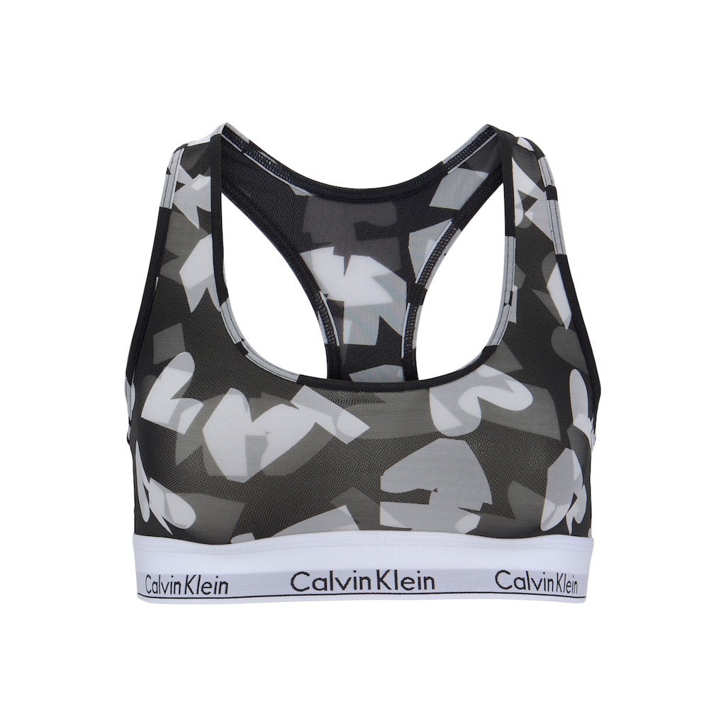 Calvin Klein Bralette UNLINED BRALETTE mit allover Herzprint & Calvin Klein Logo-Elastikbund