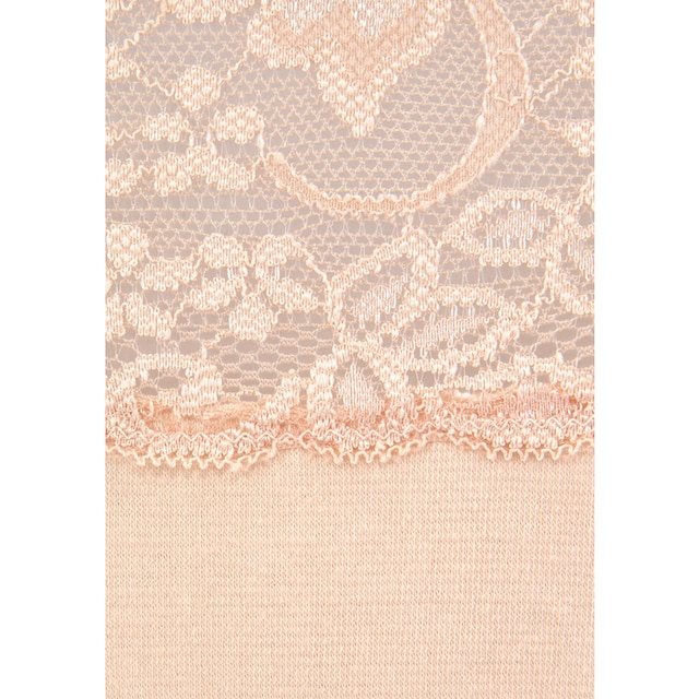 Vivance String, (Packung, 3 St.), aus elastischer Baumwolle mit floraler  Spitze & Wäsche auf Rechnung bestellen