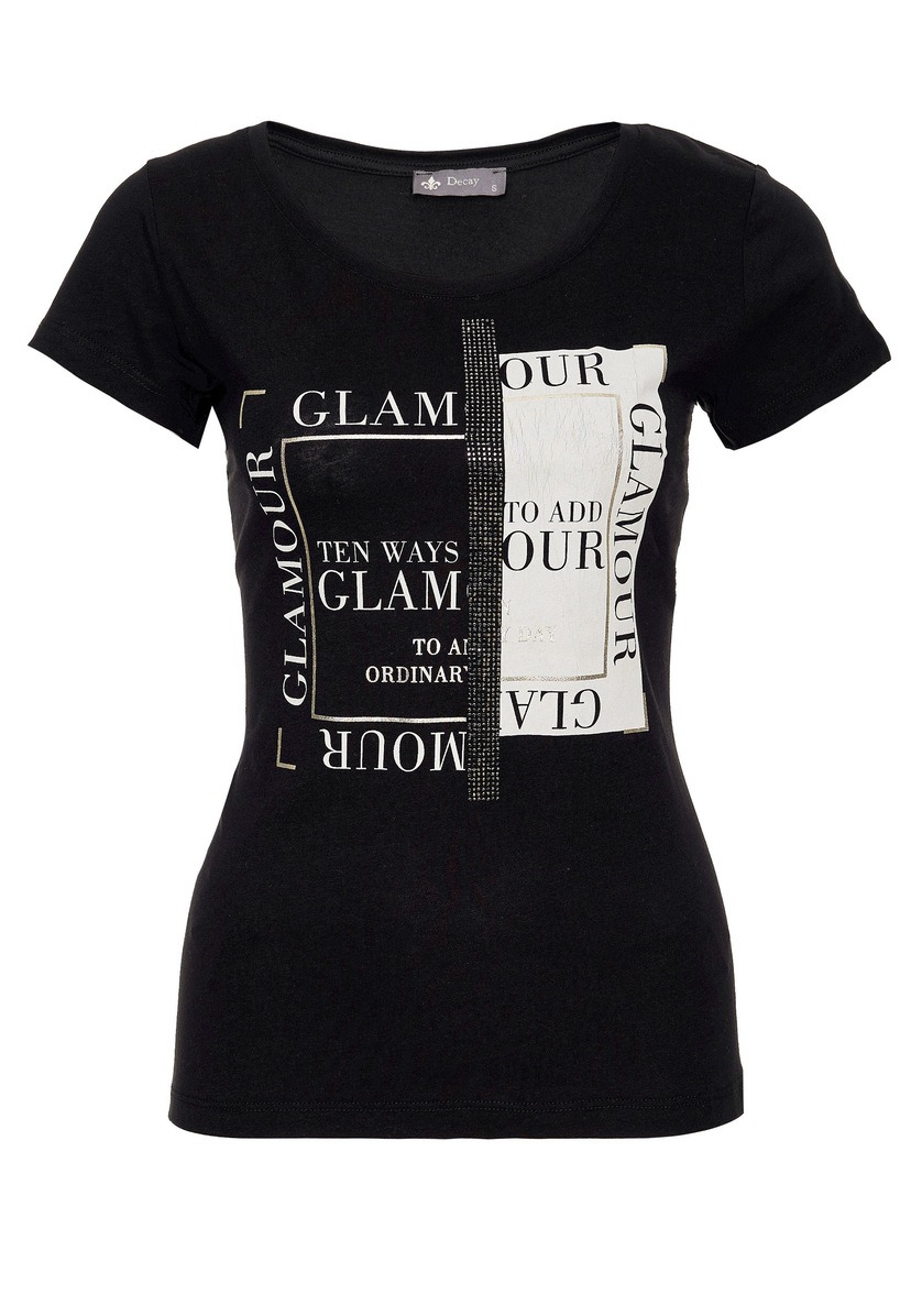 Decay T-Shirt, mit I\'m | glänzendem walking shoppen Frontprint