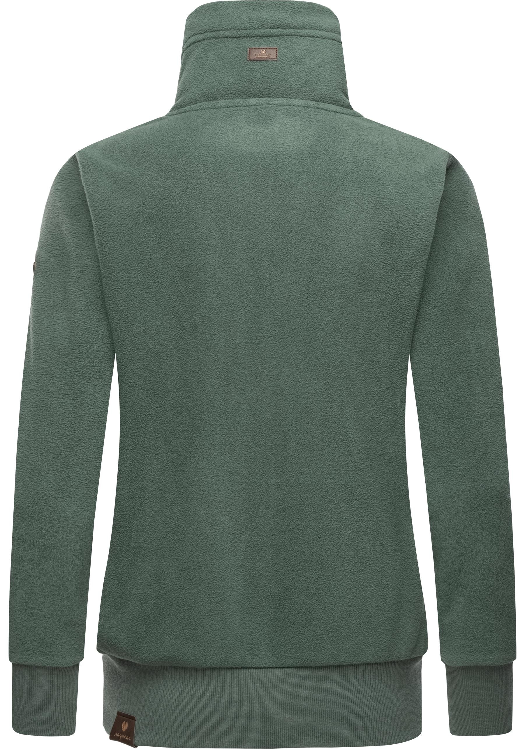 Ragwear Sweatjacke »Rylie Fleece Zip Solid«, weicher Fleece Zip-Sweater mit  Kordeln online kaufen | I'm walking