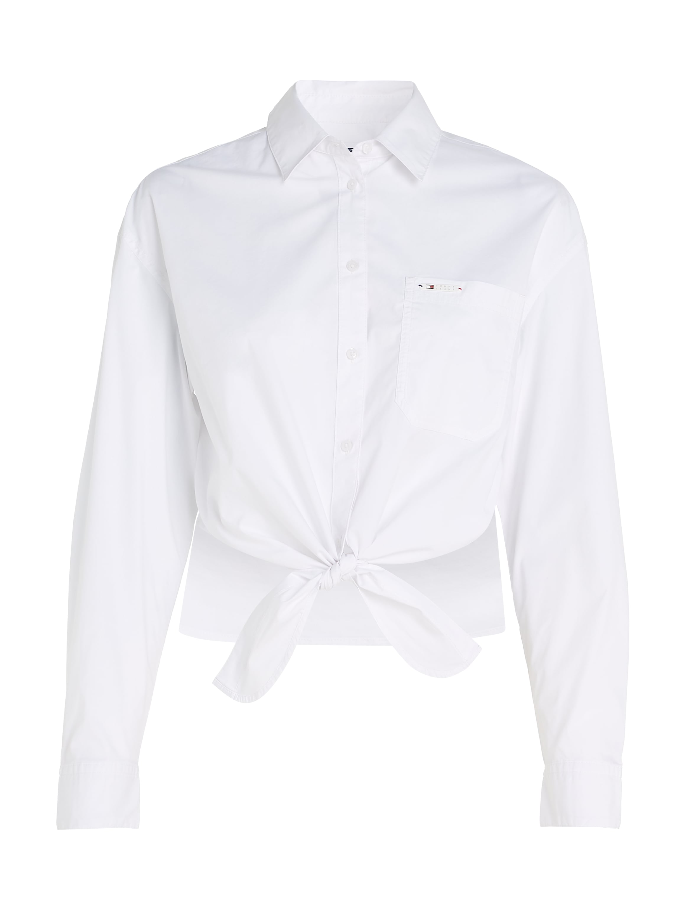 Tommy Jeans Blusentop »TJW walking FRONT mit | I\'m TIE SHIRT«, Bindeband