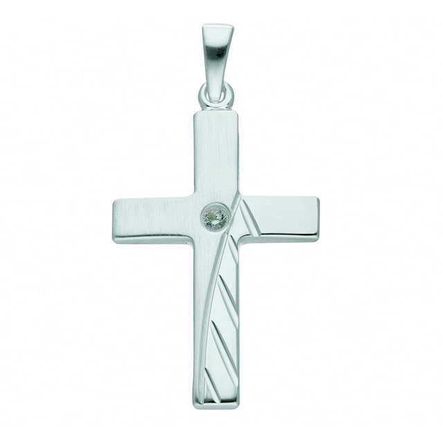 Adelia´s Kette mit Anhänger »925 Silber Kreuz Anhänger mit Zirkonia«,  Schmuckset - Set mit Halskette kaufen | I\'m walking