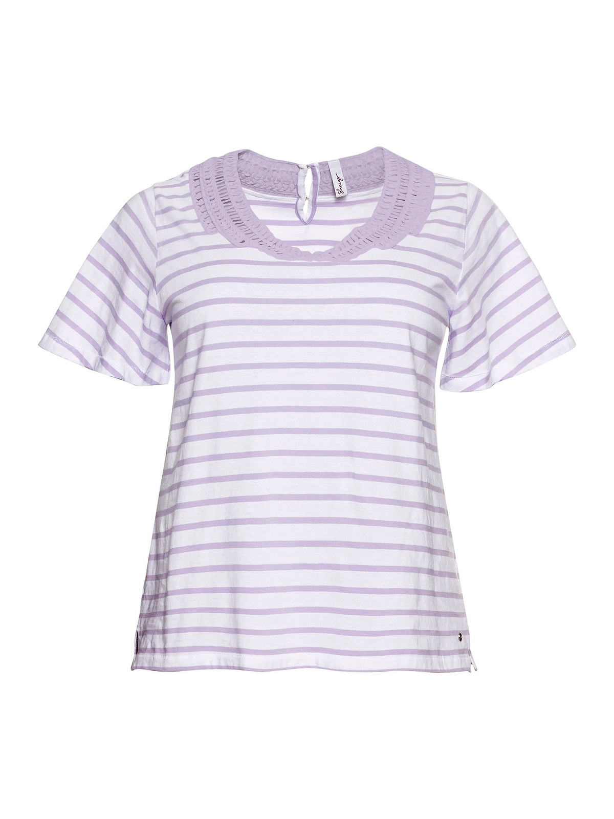 Sheego T-Shirt »Große Größen«, mit breiter I\'m Spitze am walking | Rundhalsausschnitt shoppen