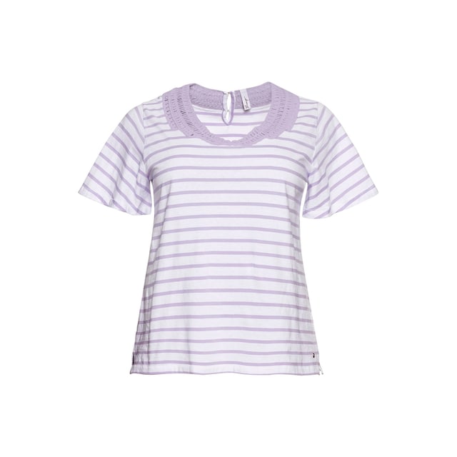 Sheego T-Shirt »Große Größen«, mit breiter Spitze am Rundhalsausschnitt  shoppen | I'm walking