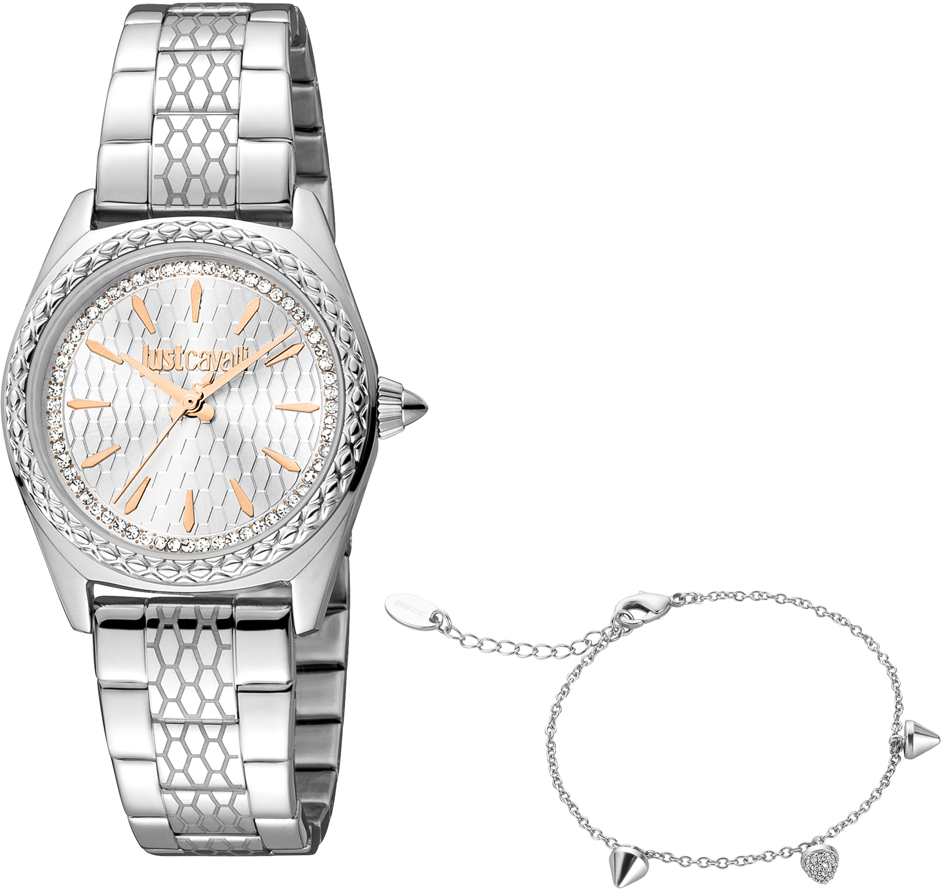 Quarzuhr »JC FASHION, JC1L239M0045«, (Set, 2 tlg., mit Armband)