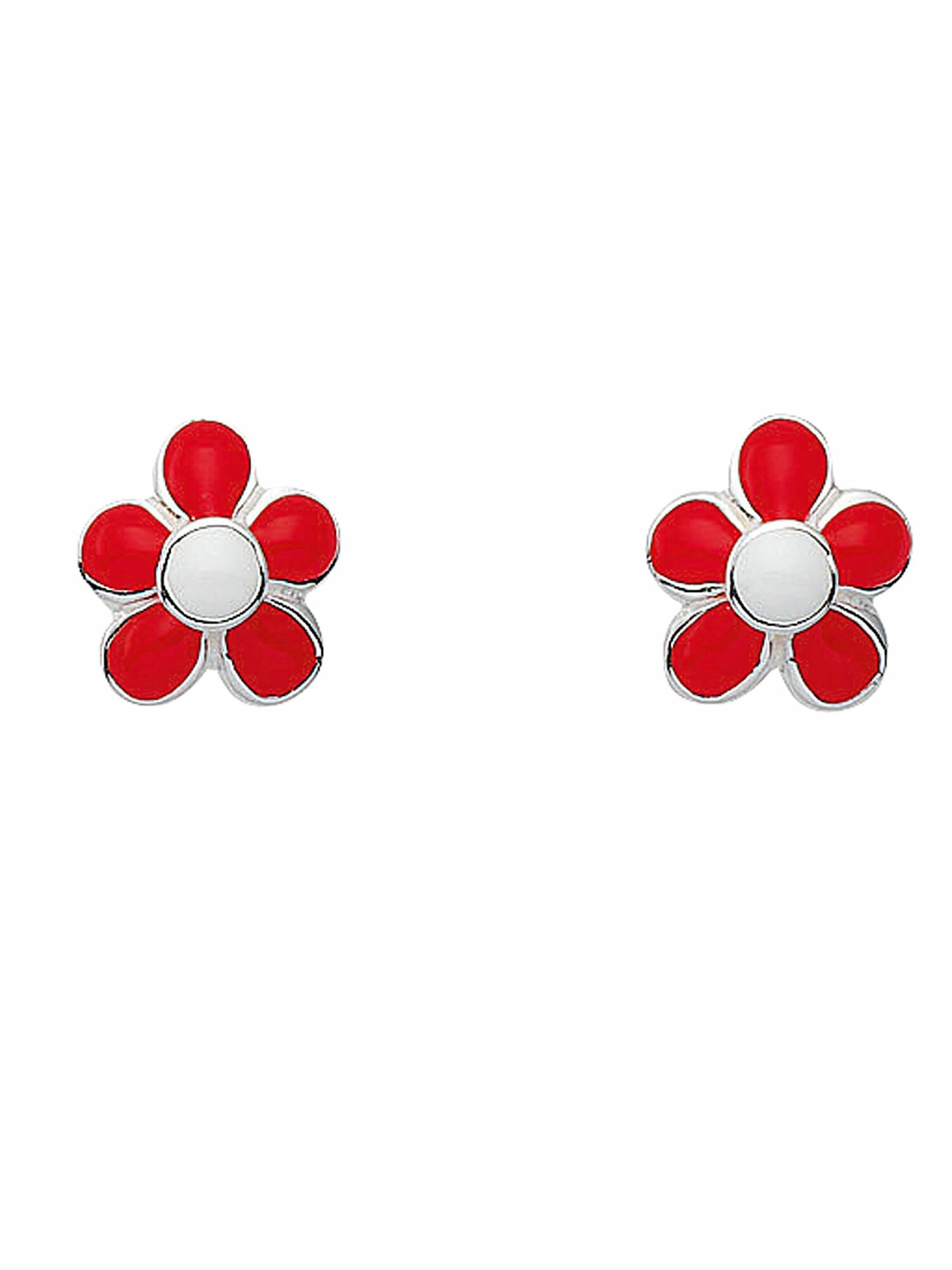 Adelia´s Paar Ohrhänger »925 Silber Ohrringe Ohrstecker Blüte - rot«,  Silberschmuck für Damen online kaufen | I\'m walking