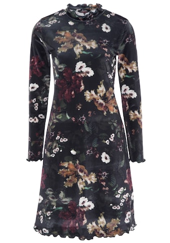 Aniston CASUAL Samtkleid, mit schimmerndem Blumendruck kaufen
