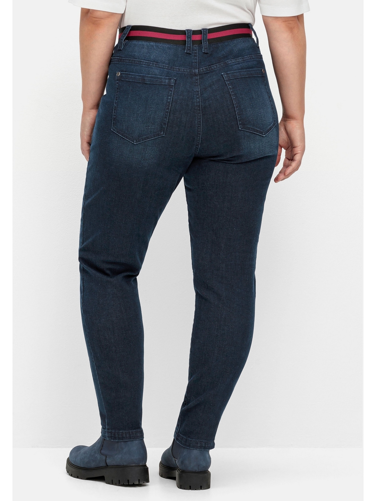 Sheego Stretch-Jeans »Große Größen«, mit gestreiftem, elastischen Bund |  I\'m walking