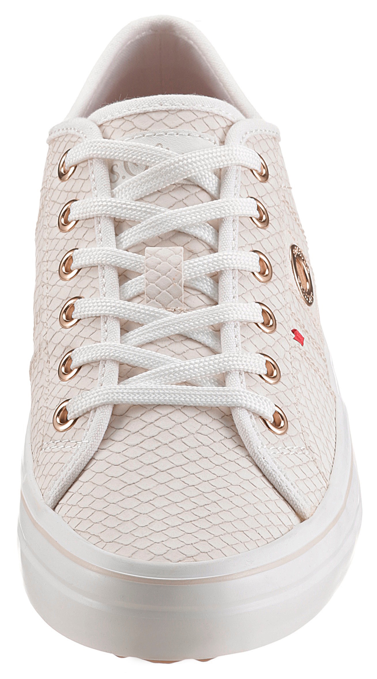 s.Oliver Plateausneaker »SNAKE«, in angesagter Reptilprägung