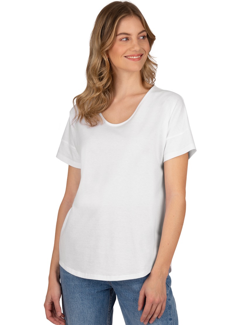 Trigema T-Shirt »TRIGEMA T-Shirt bestellen V-Ausschnitt« Oversize mit