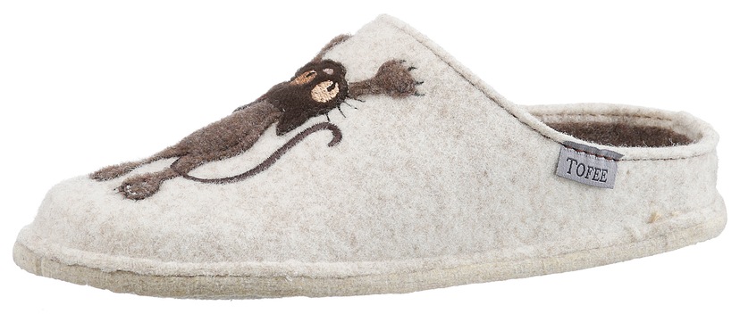 Pantoffel, mit Katzen-Motiv