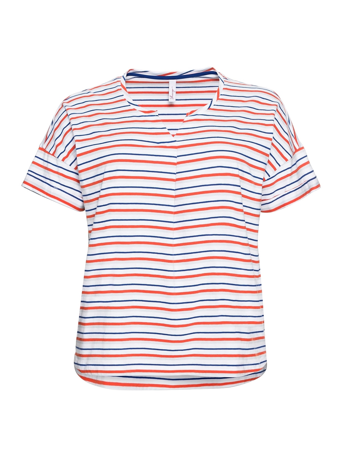 Sheego T-Shirt »Große Größen«, mit und garngefärbten bestellen Ringeln Rücken verlängertem