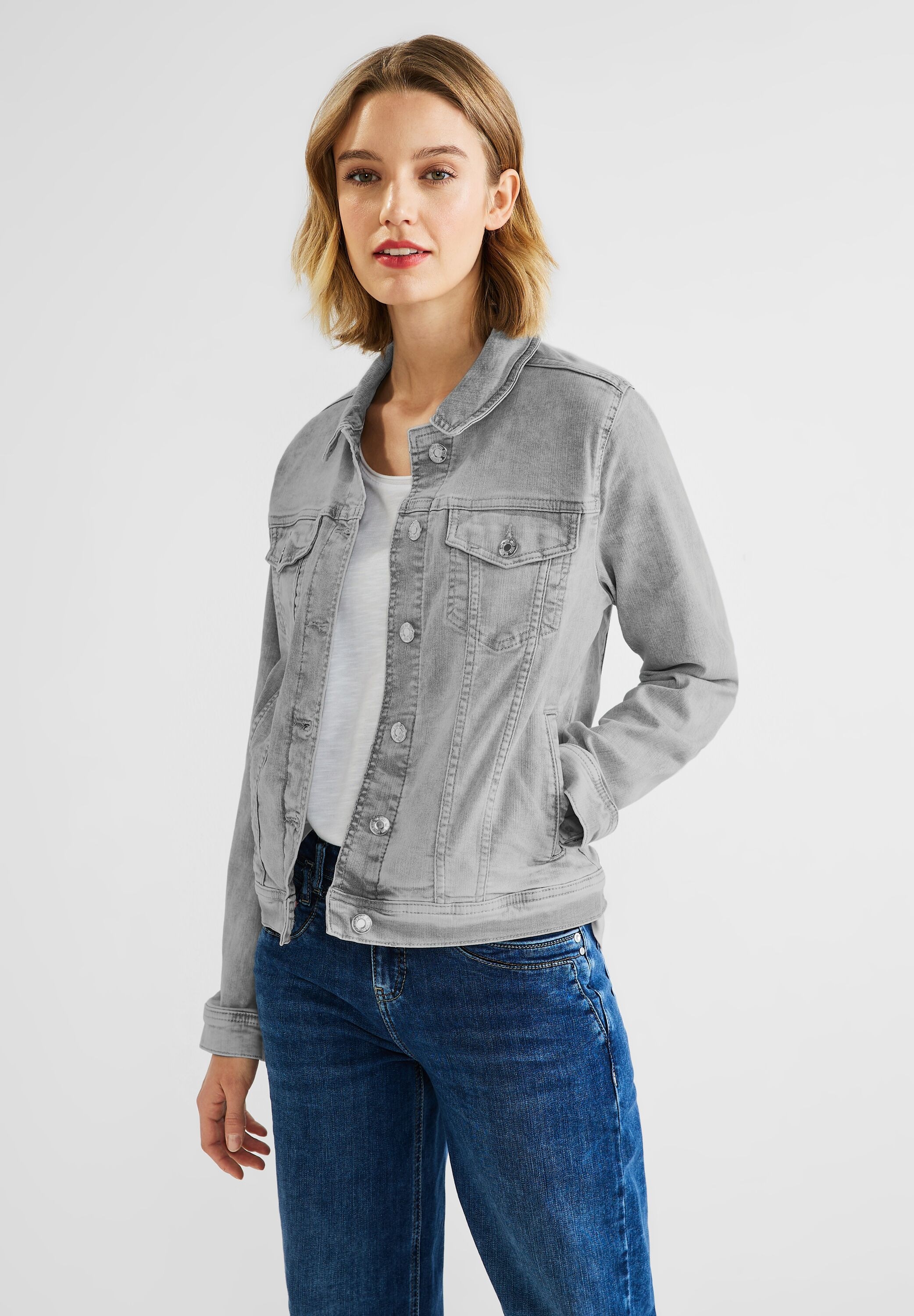 STREET ONE Jeansjacke, ohne Kapuze, im Denim-Style kaufen