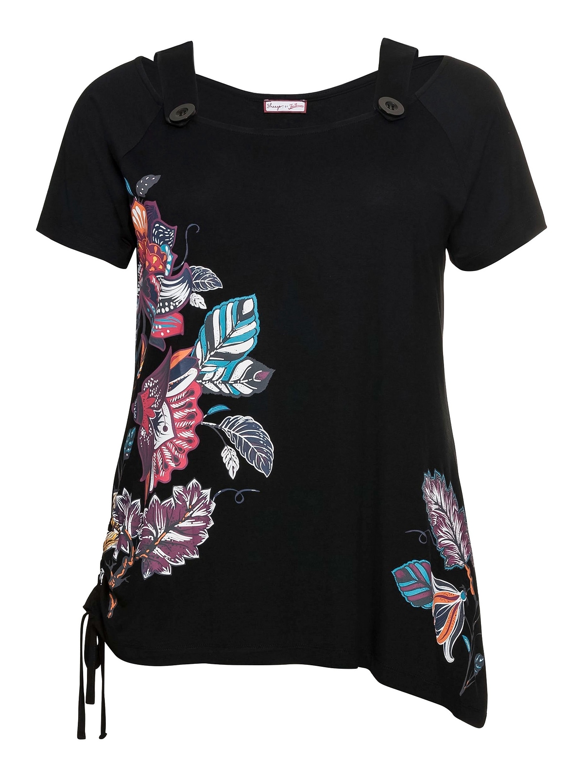 sheego by Joe Browns Zipfelshirt »Große Größen«, mit Trägern, Druck und  Zipfelsaum bestellen | V-Shirts